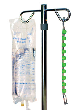 When hung on the IV pole bedside, disinfection caps are convenient for nurses to access.